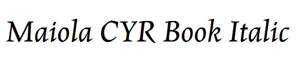 Maiola CYR Book Italic