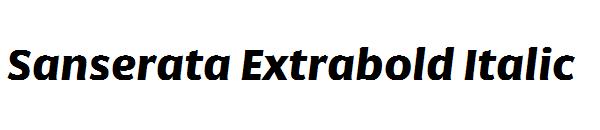 Sanserata Extrabold Italic
