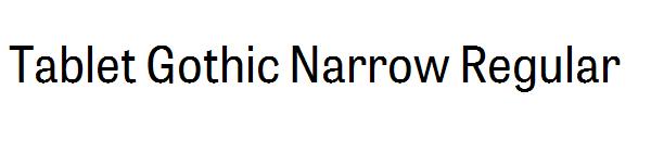 Tablet Gothic Narrow Regular