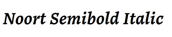 Noort Semibold Italic