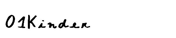 01Kinder字体