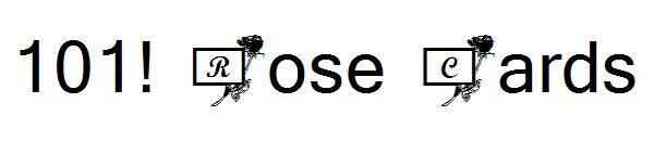 101! Rose Cards字体