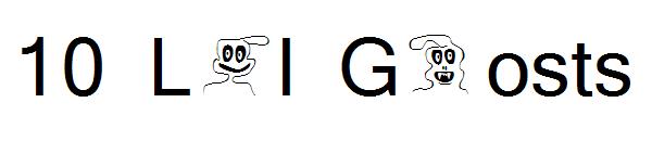 10 Lil Ghosts字体