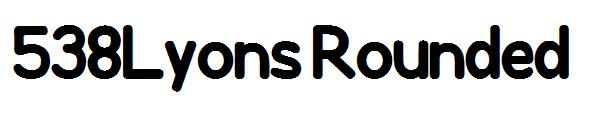538Lyons Rounded字体