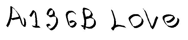 A136B Love字体