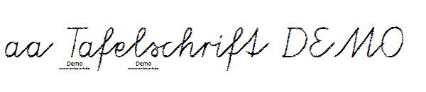 aa Tafelschrift DEMO字体