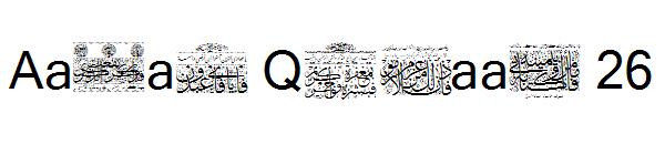 Aayat Quraan 26字体
