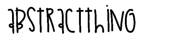 AbstractThing字体
