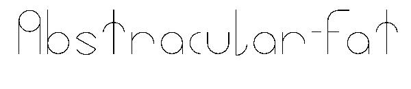 Abstracular-Fat字体