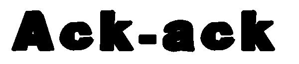 Ack-ack字体