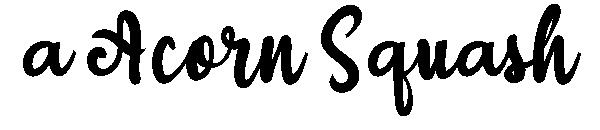 a Acorn Squash字体