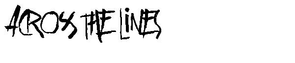 Across the lines字体