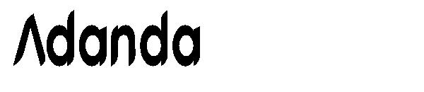 Adanda字体