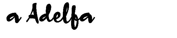 a Adelfa字体