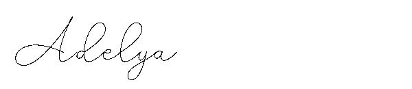 Adelya字体