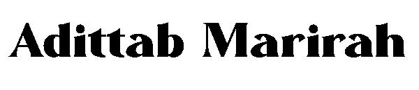 Adittab Marirah字体
