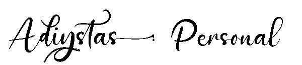 Adiystas Personal字体