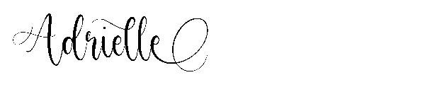 Adrielle字体