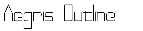 Aegris Outline字体