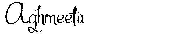 Aghmeeta字体