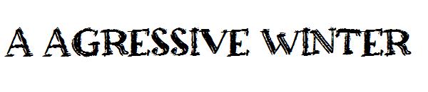 a Agressive Winter字体