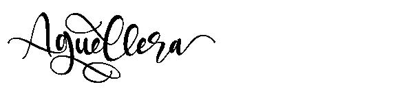 Aguellera字体
