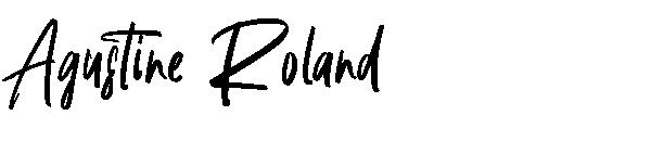 Agustine Roland字体