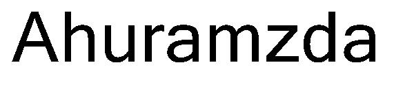 Ahuramzda字体
