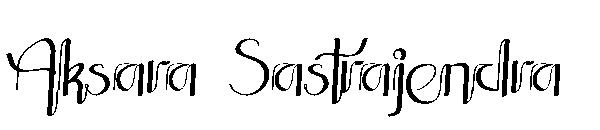 Aksara Sastrajendra字体
