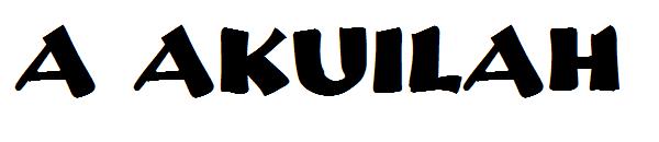 a Akuilah字体
