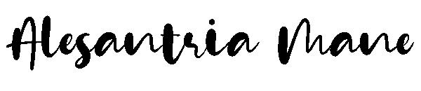 Alesantria Mane字体