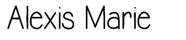 Alexis Marie字体