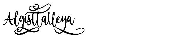 Algisttalleya字体