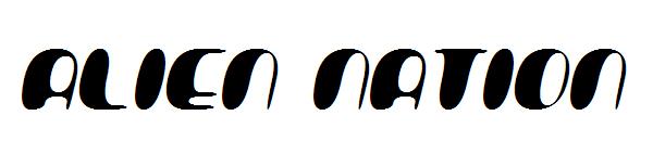 Alien Nation字体
