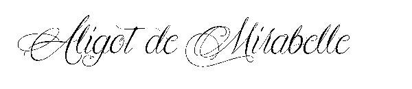 Aligot de Mirabelle字体