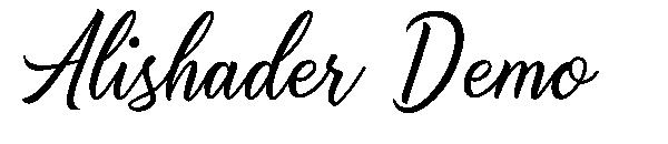 Alishader Demo字体