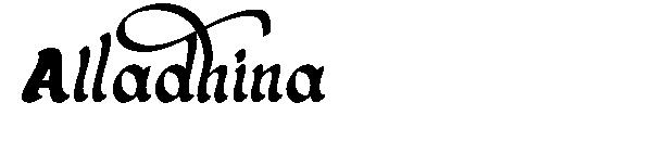 Alladhina字体