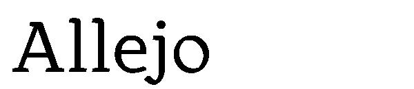 Allejo字体