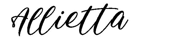 Allietta字体