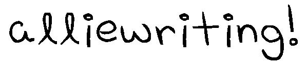 alliewriting!字体