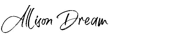 Allison Dream字体