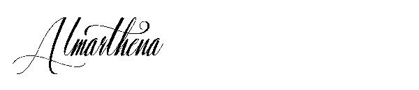 Almarthena字体