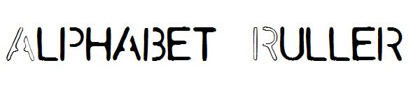 Alphabet Ruller字体