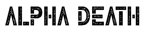 Alpha Death字体