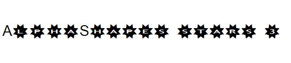 AlphaShapes stars 3字体