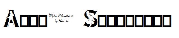 Alpha Silouette字体