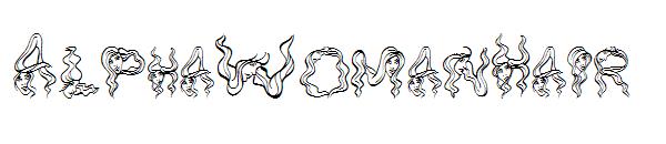 AlphaWomanHair字体