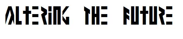Altering The Future字体