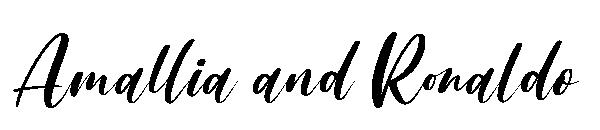 Amallia and Ronaldo字体