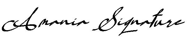 Amania Signature字体